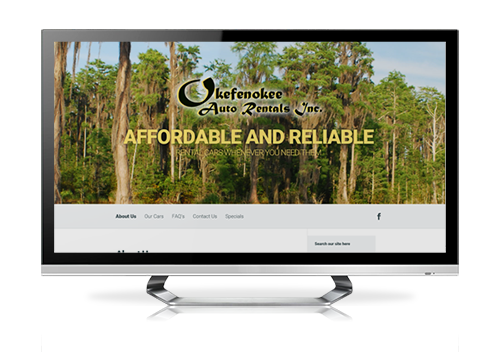 serva+ website design – Okefenokee Auto Rentals
