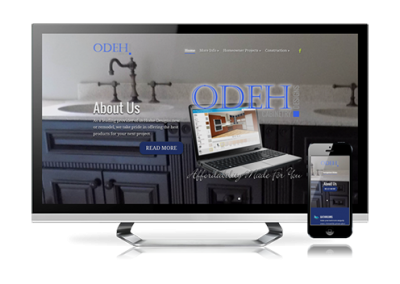 business website design Odeh Cabinetry Designs